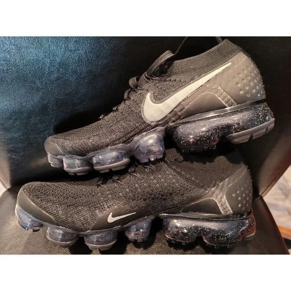 Nike Air VaporMax FlyKnit Gator ISPA Black Silver - Men- Size 7.5 - Brand New - Picture 6 of 16